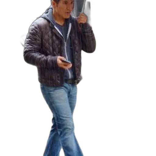 jacket, staff, shoes, umbrella, 3d render, concept art, photorealistic, cyberpunk transparent PNG cut-out