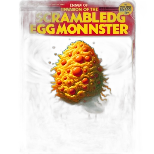 concept art, old-style, paperback, cover, features, massive, yellow, scrambled transparent PNG cut-out