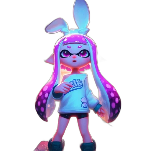 dress, creature, animal, jacket, vaporwave, concept art, 3d render, cartoon transparent PNG cut-out