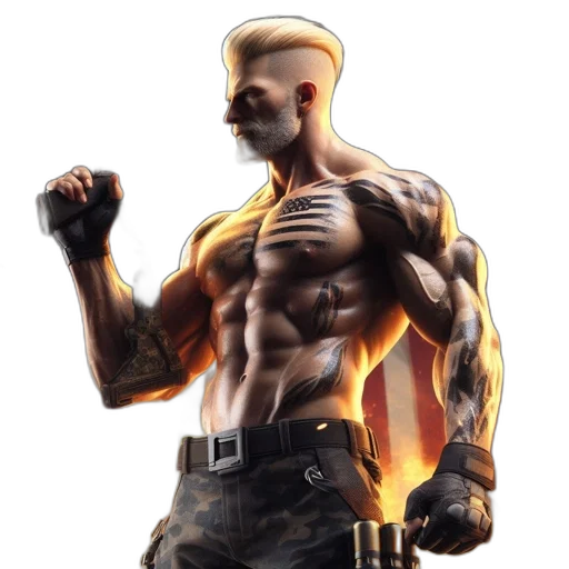 robot, weapon, concept art, cyberpunk, comic book art, 3d render, armed, man transparent PNG cut-out