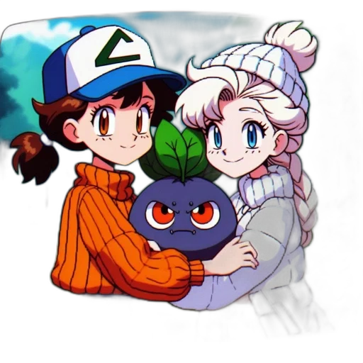 hat, pixel art, anime, concept art, cartoon, snow, fire, monochrome transparent PNG cut-out