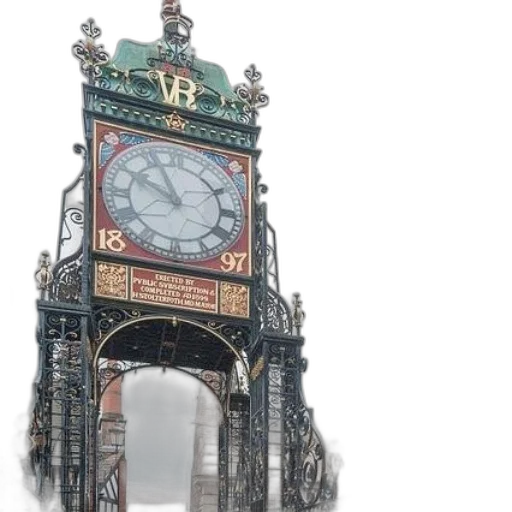 building, 3d render, photorealistic, concept art, large, ornate, clock, tower transparent PNG cut-out