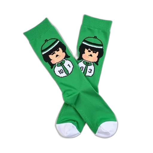 3d render, cartoon, concept art, green, pair, socks, character, design transparent PNG cut-out