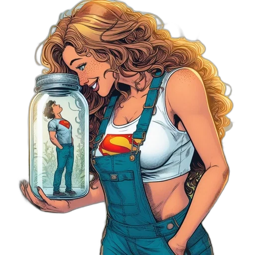 comic book art, concept art, cartoon, underwater, woman, golden, locks, gazes transparent PNG cut-out