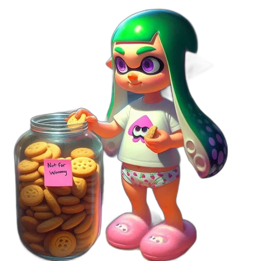 food, dress, weapon, animal, concept art, 3d render, vaporwave, pixel art transparent PNG cut-out
