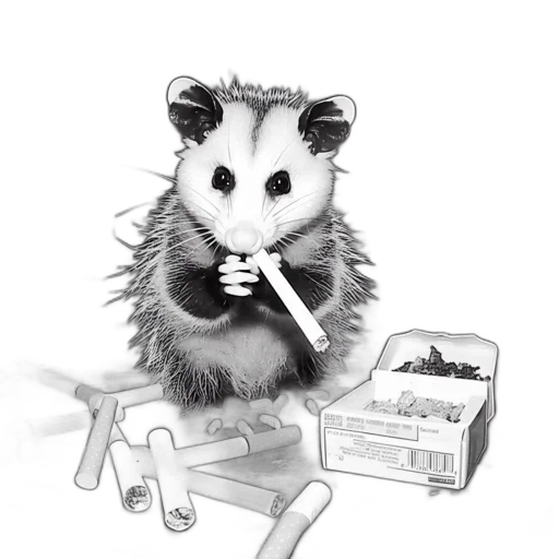 animal, creature, jacket, weapon, concept art, cartoon, photorealistic, pencil sketch transparent PNG cut-out