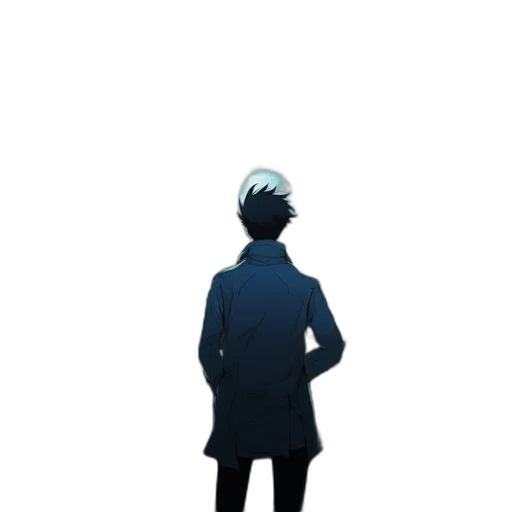 staff, jacket, hat, robot, concept art, pixel art, anime, 3d render transparent PNG cut-out