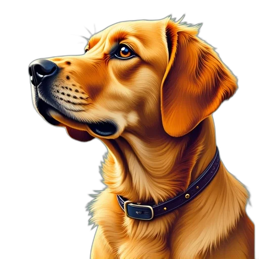 animal, staff, face, photorealistic, oil painting, cartoon, watercolor, quill transparent PNG cut-out