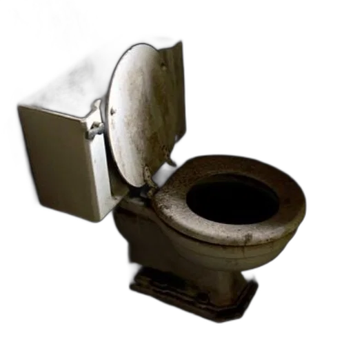 furniture, robot, weapon, jewelry, 3d render, dirty, old-fashioned, toilet transparent PNG cut-out