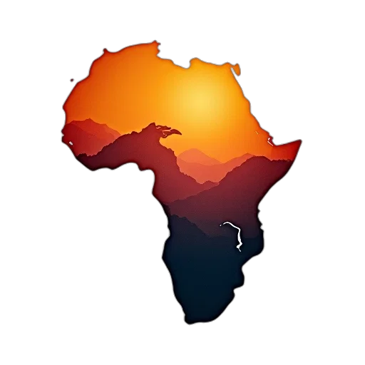large, africa, poster, white transparent PNG cut-out