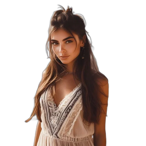 dress, hair, face, crown, photorealistic, fantasy art, cartoon, oil painting transparent PNG cut-out