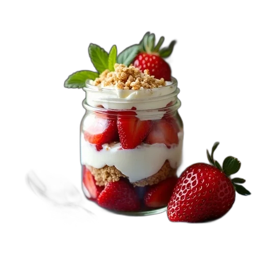 food, crown, photorealistic, 3d render, glass, jar, filled, layered transparent PNG cut-out