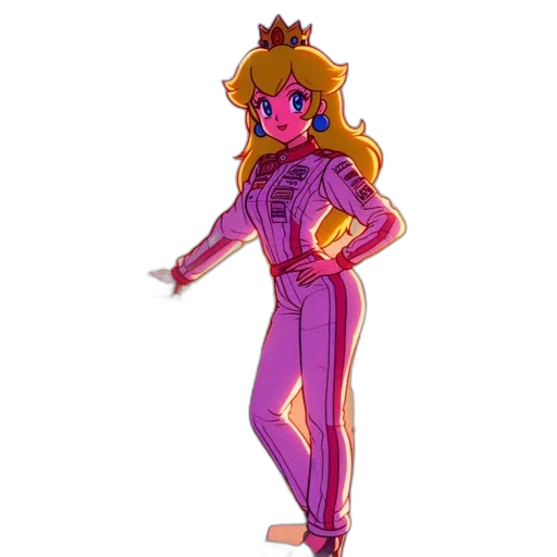 crown, staff, dress, robot, concept art, vaporwave, pixel art, cartoon transparent PNG cut-out