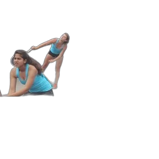 creature, pixel art, two, images, female, tennis, player, blue transparent PNG cut-out