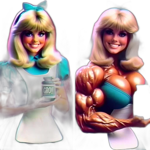 3d render, vaporwave, concept art, cartoon, side-by-side, images, show, character transparent PNG cut-out