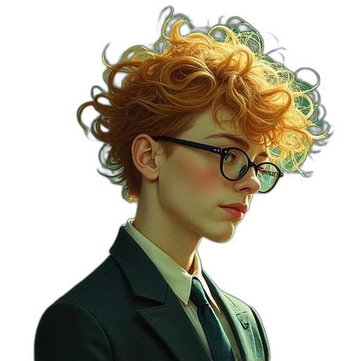 face, staff, hair, crown, concept art, photorealistic, comic book art, fantasy art transparent PNG cut-out
