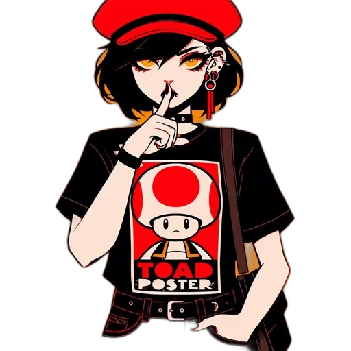 staff, hat, weapon, pixel art, cartoon, anime, concept art, red transparent PNG cut-out