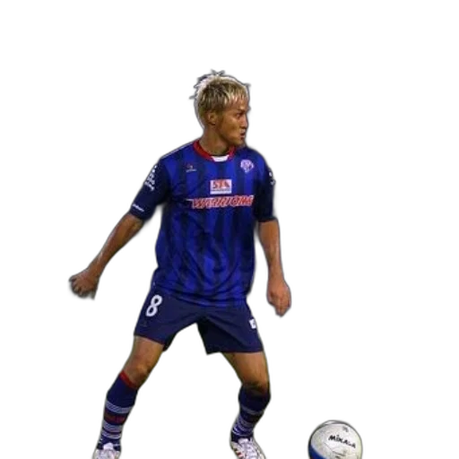 animal, photorealistic, pixel art, 3d render, concept art, soccer, player, blue transparent PNG cut-out