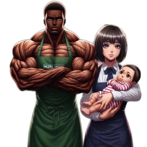weapon, anime, comic book art, concept art, fantasy art, grocery, store, scene transparent PNG cut-out