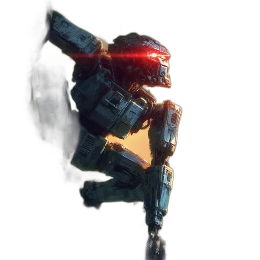 robot, weapon, creature, face, concept art, pixel art, 3d render, cyberpunk transparent PNG cut-out