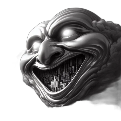 mask, face, creature, crown, concept art, photorealistic, fantasy art, comic book art transparent PNG cut-out