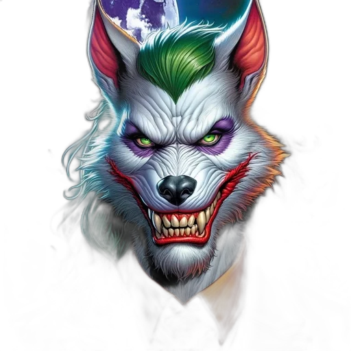 mask, face, creature, animal, fantasy art, concept art, watercolor, comic book art transparent PNG cut-out