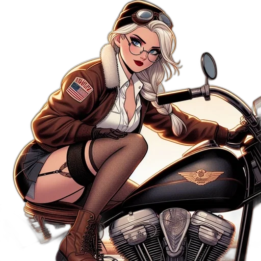 jacket, weapon, comic book art, cartoon, concept art, fantasy art, woman, long transparent PNG cut-out
