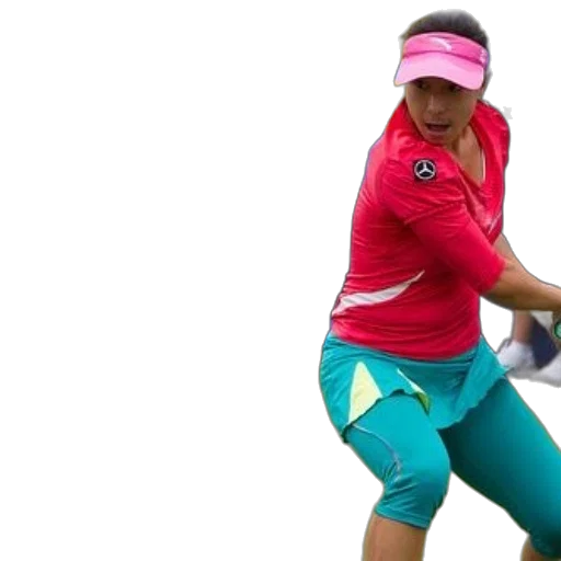 female, tennis, player, pink, shirt, teal, shorts, court transparent PNG cut-out
