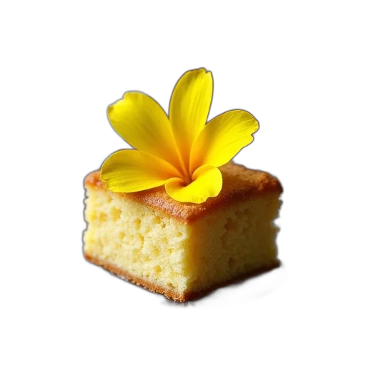 food, flower, crown, staff, 3d render, photorealistic, slice, cake transparent PNG cut-out