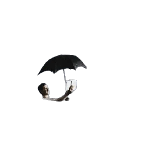 umbrella, hat, staff, jacket transparent PNG cut-out