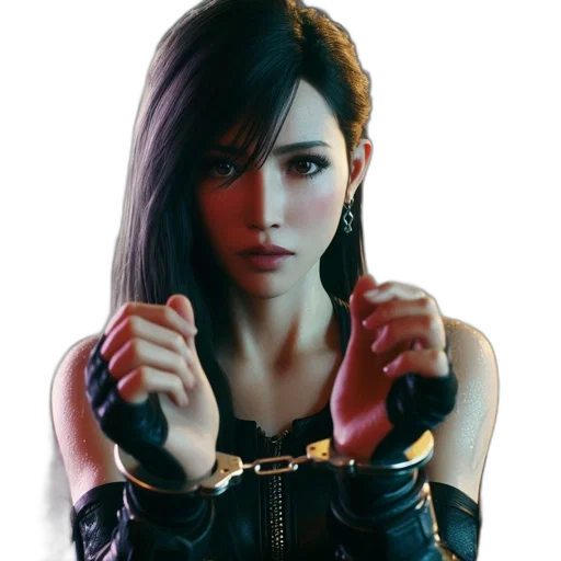 weapon, jacket, jewelry, face, concept art, cyberpunk, photorealistic, pixel art transparent PNG cut-out