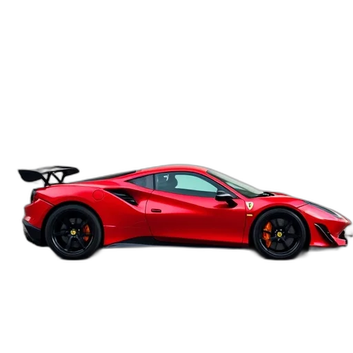 car, weapon, animal, 3d render, photorealistic, concept art, red, sports transparent PNG cut-out