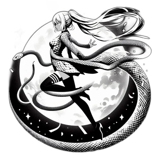 dragon, staff, fantasy art, comic book art, concept art, cartoon, underwater, outer space transparent PNG cut-out