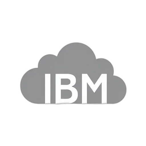 monochrome, ibm, cloud, logo, shown, above, geometric, shapes transparent PNG cut-out