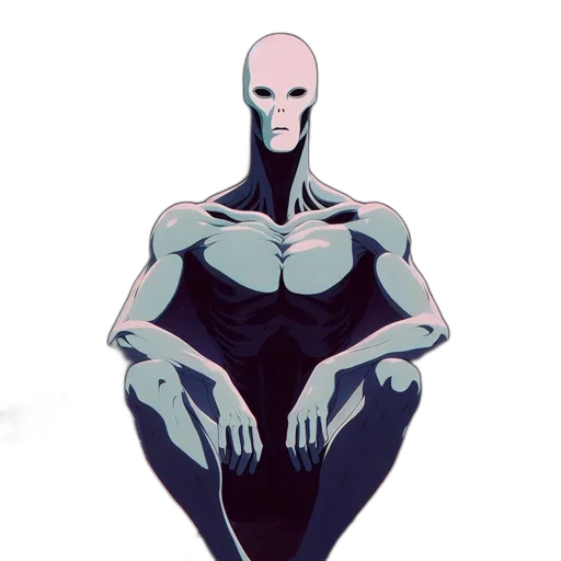 robot, creature, mask, face, concept art, anime, comic book art, pixel art transparent PNG cut-out