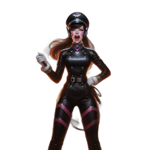 staff, concept art, 3d render, comic book art, fantasy art, dark, fearless, woman transparent PNG cut-out