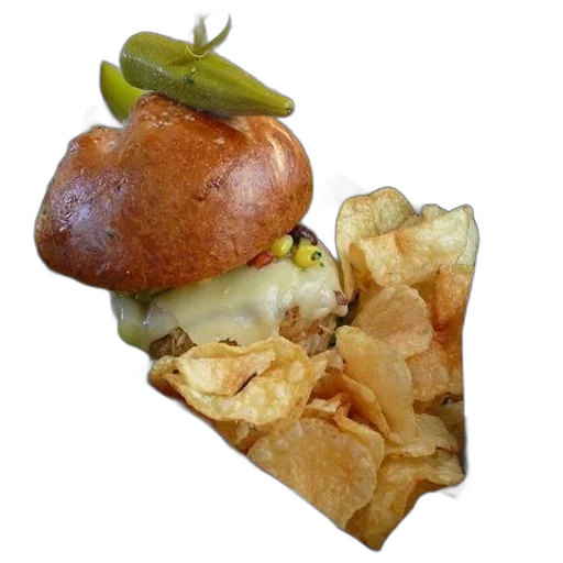 food, crown, photorealistic, 3d render, burger, melted, cheese, pickles transparent PNG cut-out