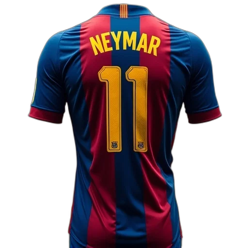 barcelona, away, shirt, 2013, neymar, printing transparent PNG cut-out
