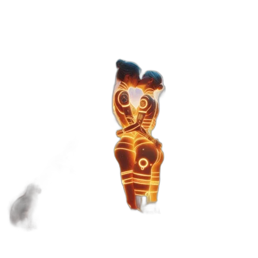 robot, jewelry, mask, staff, concept art, 3d render, pixel art, fantasy art transparent PNG cut-out