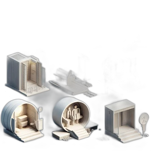 furniture, jewelry, food, building, 3d render, concept art, photorealistic, earth tones transparent PNG cut-out