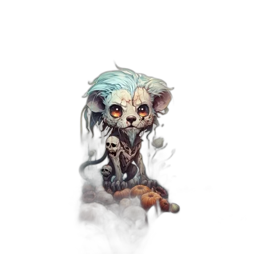 staff, creature, animal, mask, concept art, fantasy art, pixel art, comic book art transparent PNG cut-out