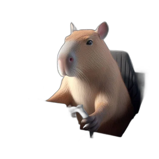 animal, creature, staff, face, 3d render, concept art, photorealistic, cartoon transparent PNG cut-out