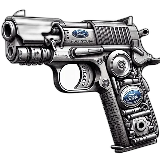 weapon, robot, photorealistic, concept art, pencil sketch, cyberpunk, artistic, rendition transparent PNG cut-out