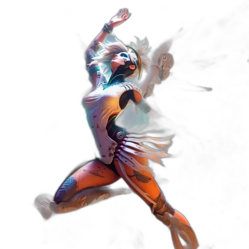 mask, dragon, staff, creature, concept art, fantasy art, comic book art, 3d render transparent PNG cut-out