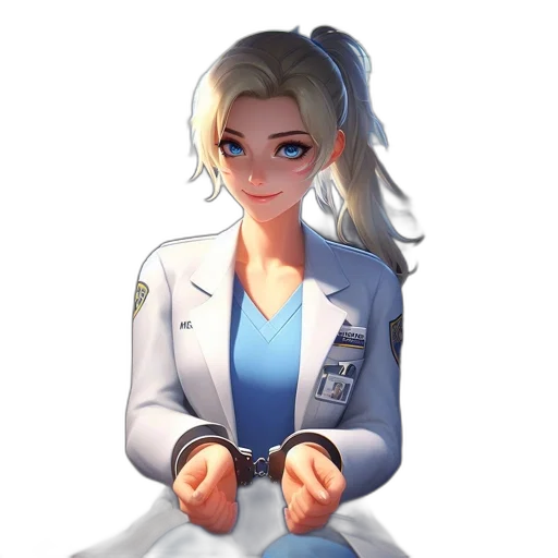 staff, face, robot, jacket, concept art, cartoon, pixel art, anime transparent PNG cut-out