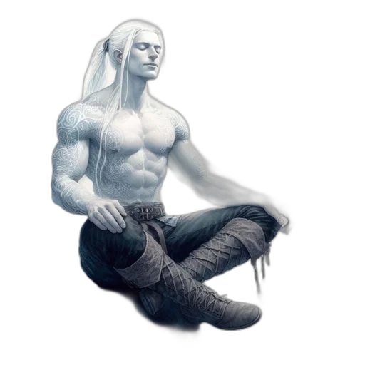 fantasy art, concept art, comic book art, pencil sketch, mystic, forest, lit, ethereal transparent PNG cut-out