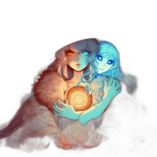 creature, dragon, mask, fantasy art, concept art, watercolor, pixel art, fire transparent PNG cut-out