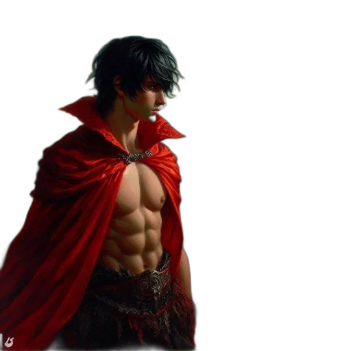 sword, dragon, fantasy art, comic book art, concept art, photorealistic, red, muscular transparent PNG cut-out