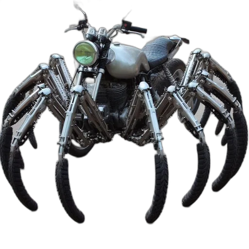creature, animal, robot, weapon, 3d render, concept art, cyberpunk, photorealistic transparent PNG cut-out