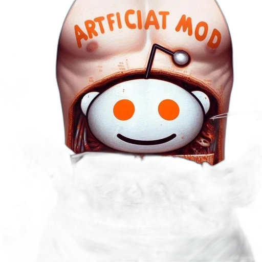 robot, hat, face, creature, concept art, photorealistic, 3d render, snow transparent PNG cut-out